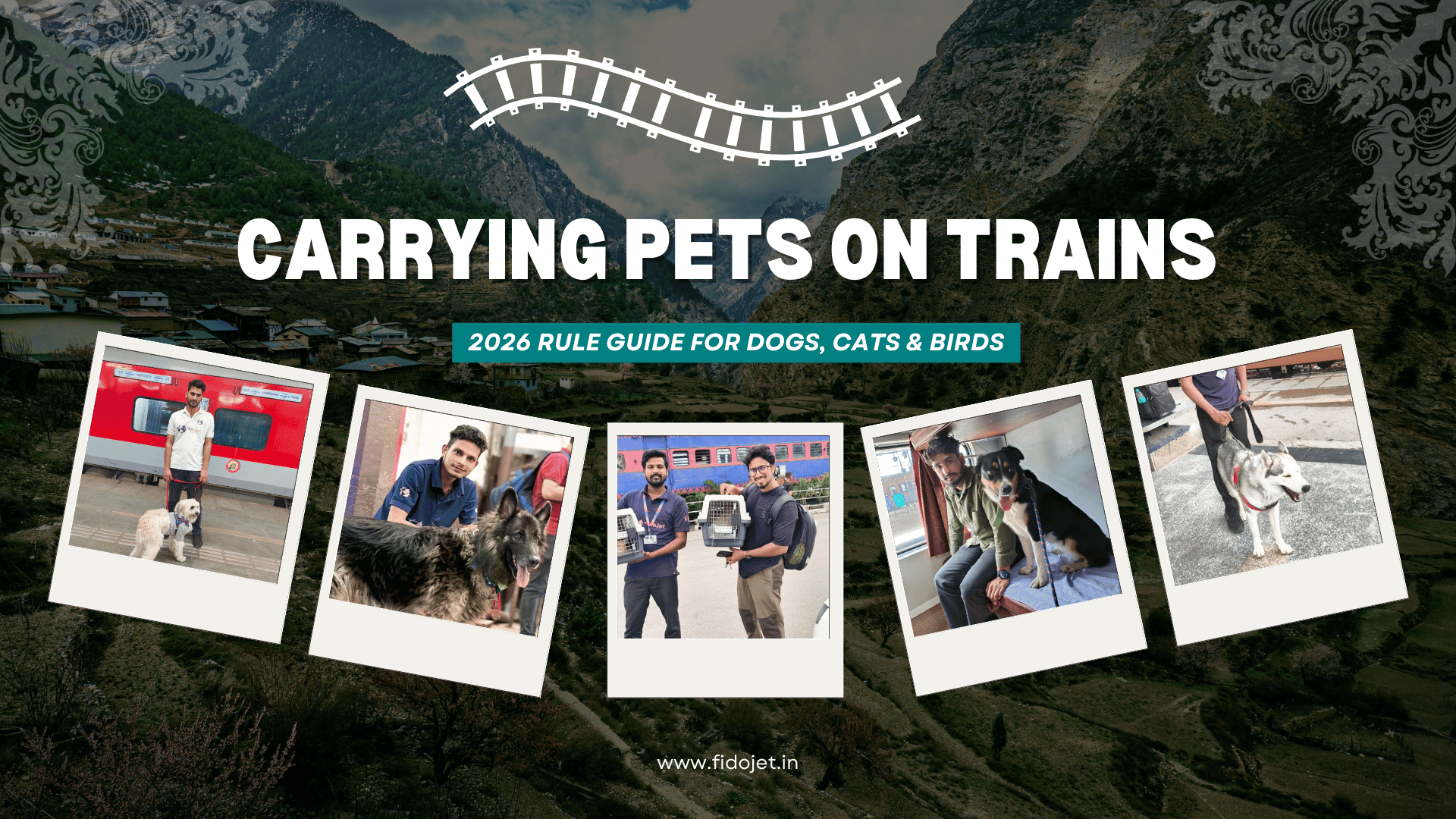 Pets boarding Indian train in 2026 with Fidojet